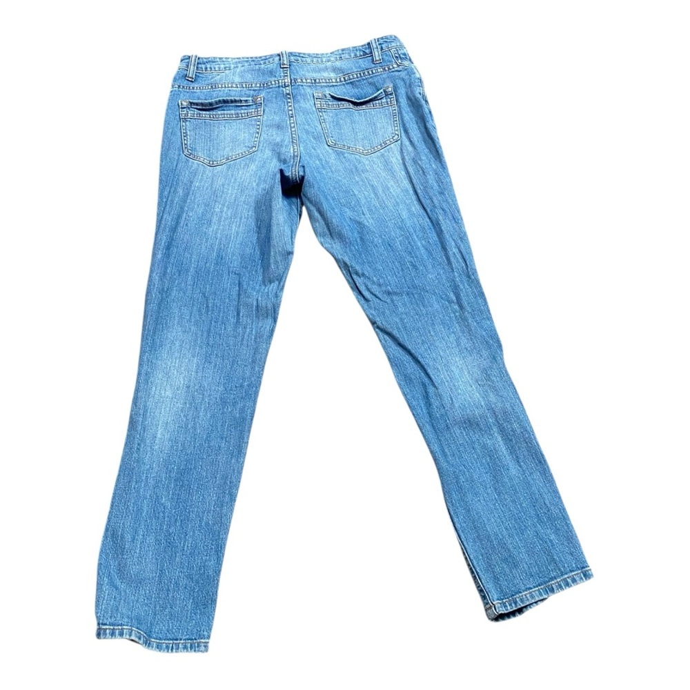 VENUS Blue Straight Leg Jeans with Side Details - Picture 2 of 2